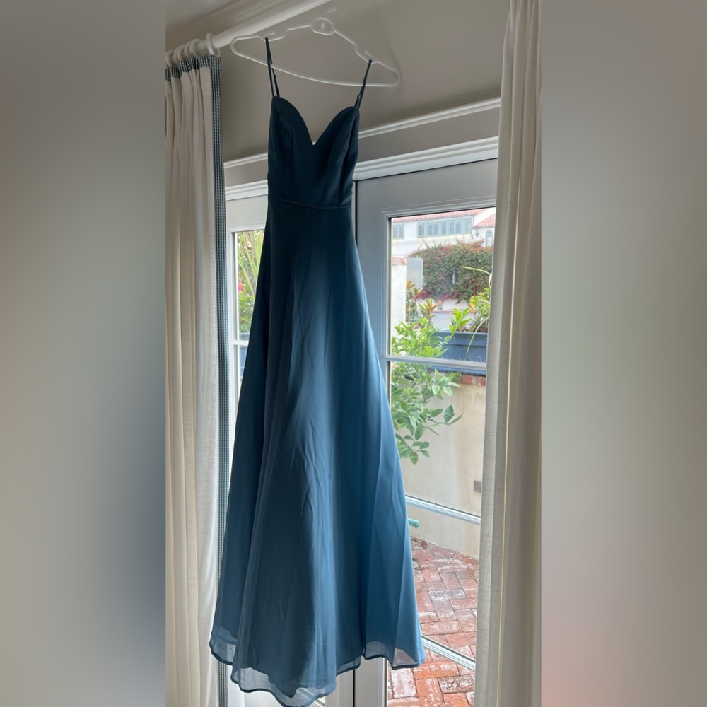 Lulus light blue long dress, new with tags